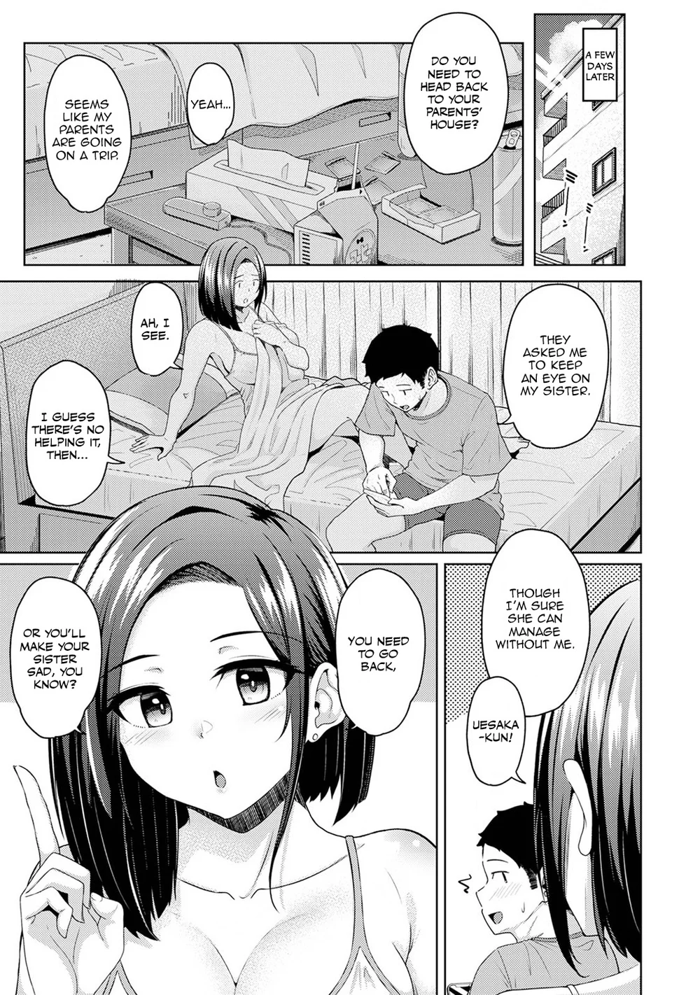 Asa Okitara Imouto ga Hadaka Apron Sugata datta node Hamete Mita – Chapter 14 page 0