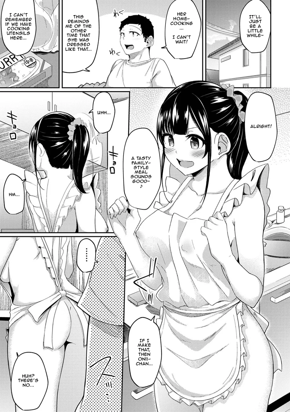 Asa Okitara Imouto ga Hadaka Apron Sugata datta node Hamete Mita – Chapter 8 page 0