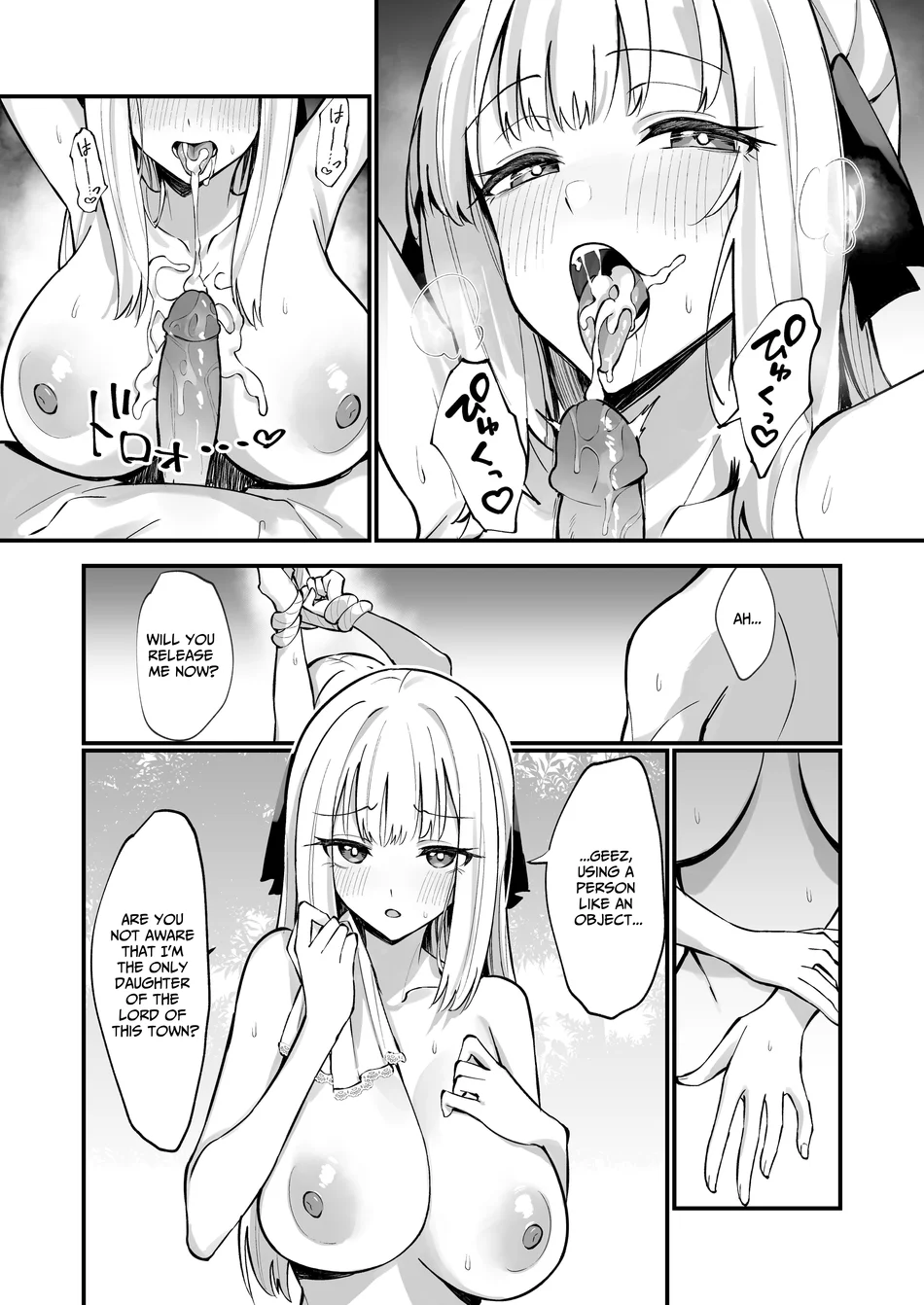 Ojousama Kanzen Haiboku.~Taisetsu ni Sodaterareta Kizoku Musume ga Jibun kara Shomin Ochinpo Onedari Surumade~ page 37