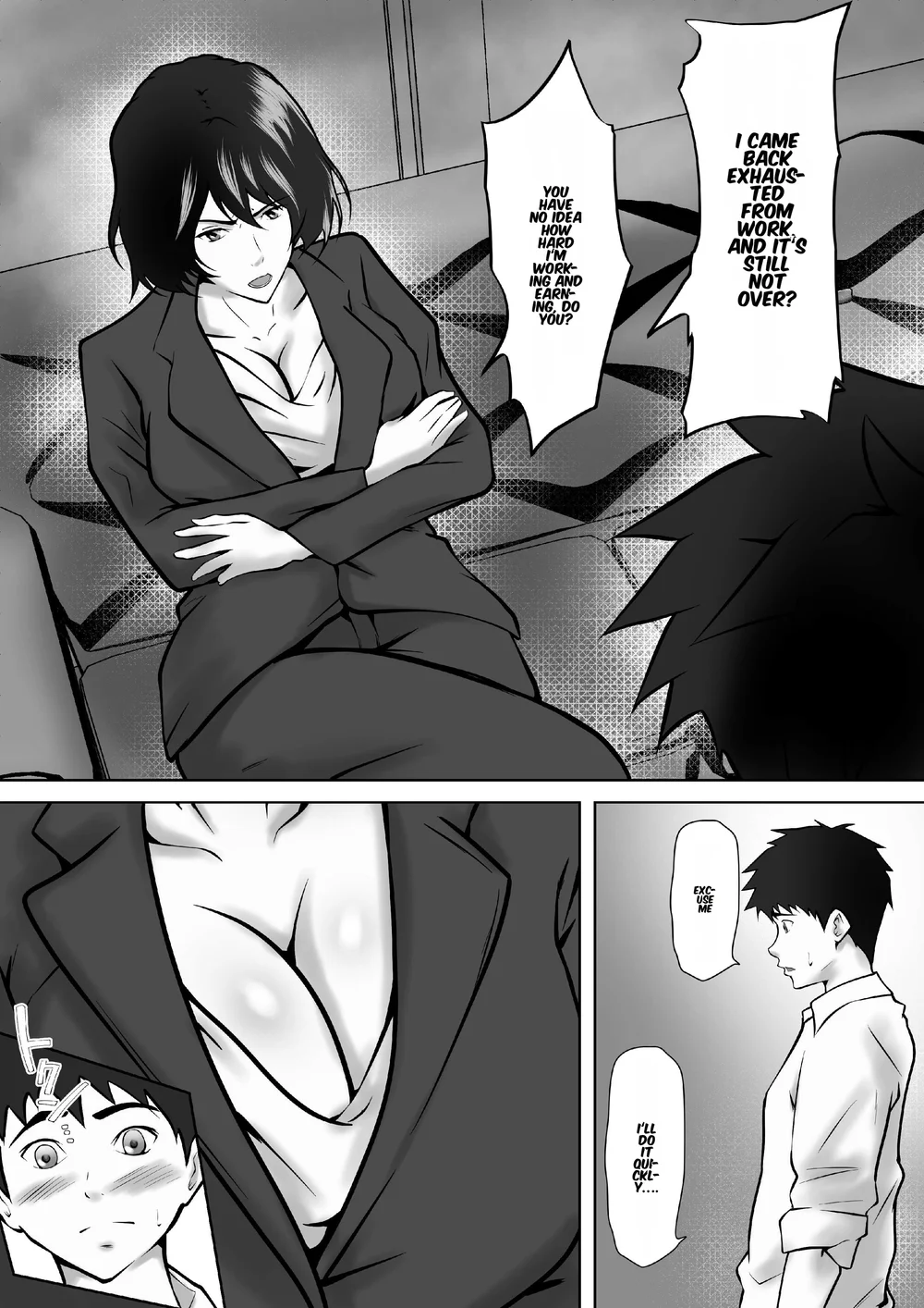Tachiba Gyakuten Pawahara o Suru Gibo no Onani- ga Toreta Node Shitagawaseru page 3