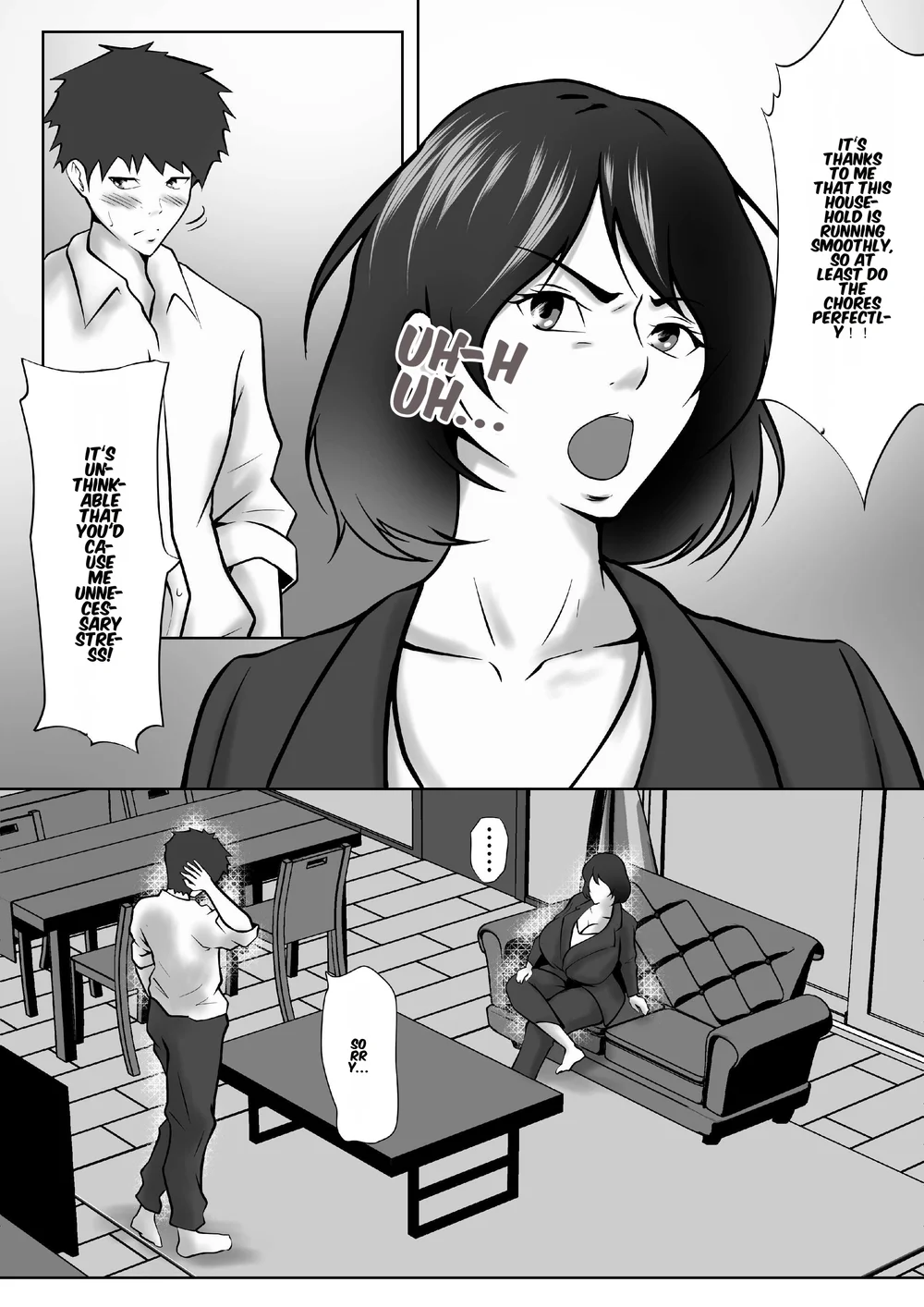 Tachiba Gyakuten Pawahara o Suru Gibo no Onani- ga Toreta Node Shitagawaseru page 4