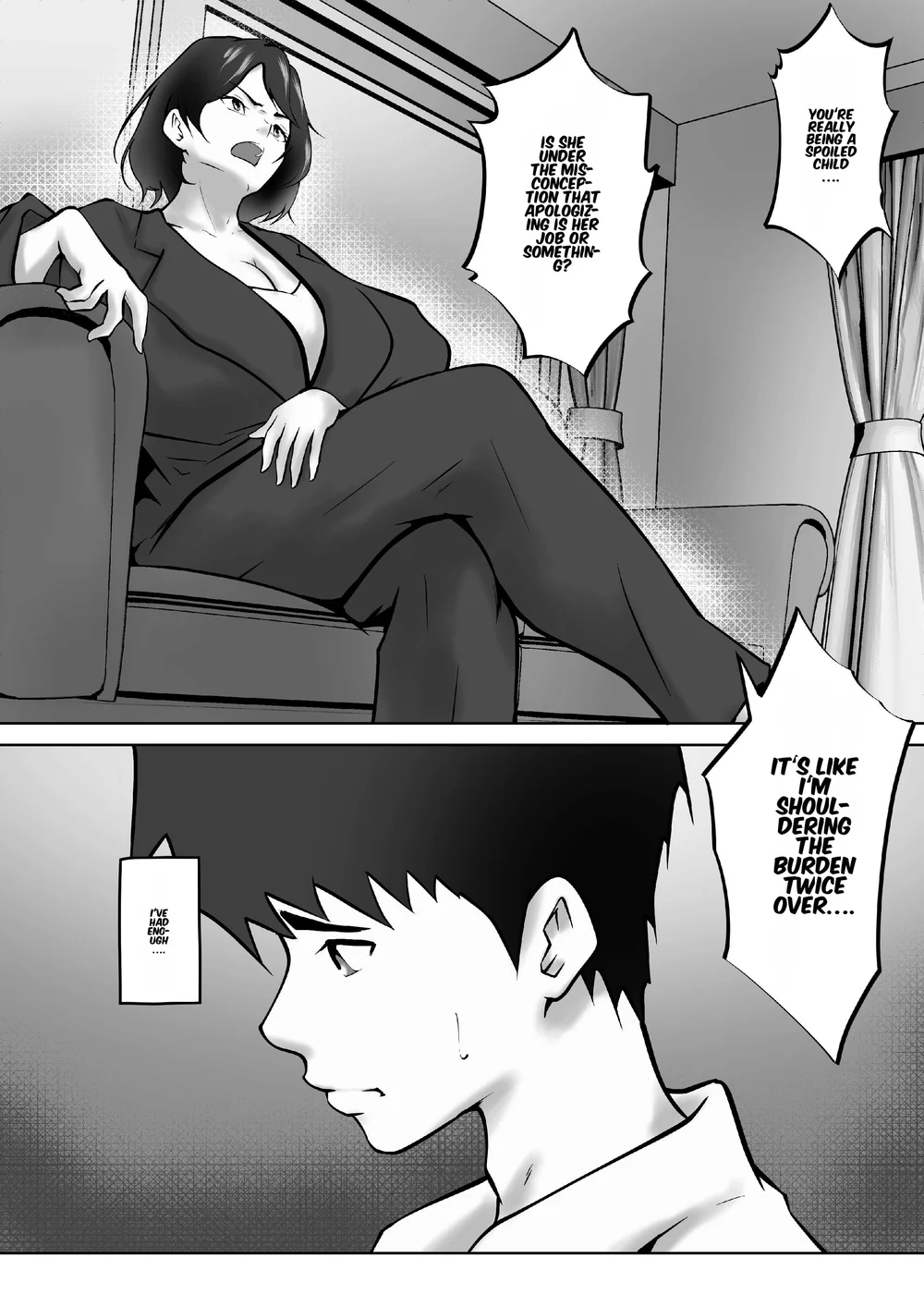 Tachiba Gyakuten Pawahara o Suru Gibo no Onani- ga Toreta Node Shitagawaseru page 5