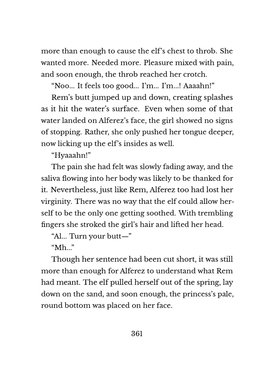 Yuri Elf to Norowareta Hime page 359